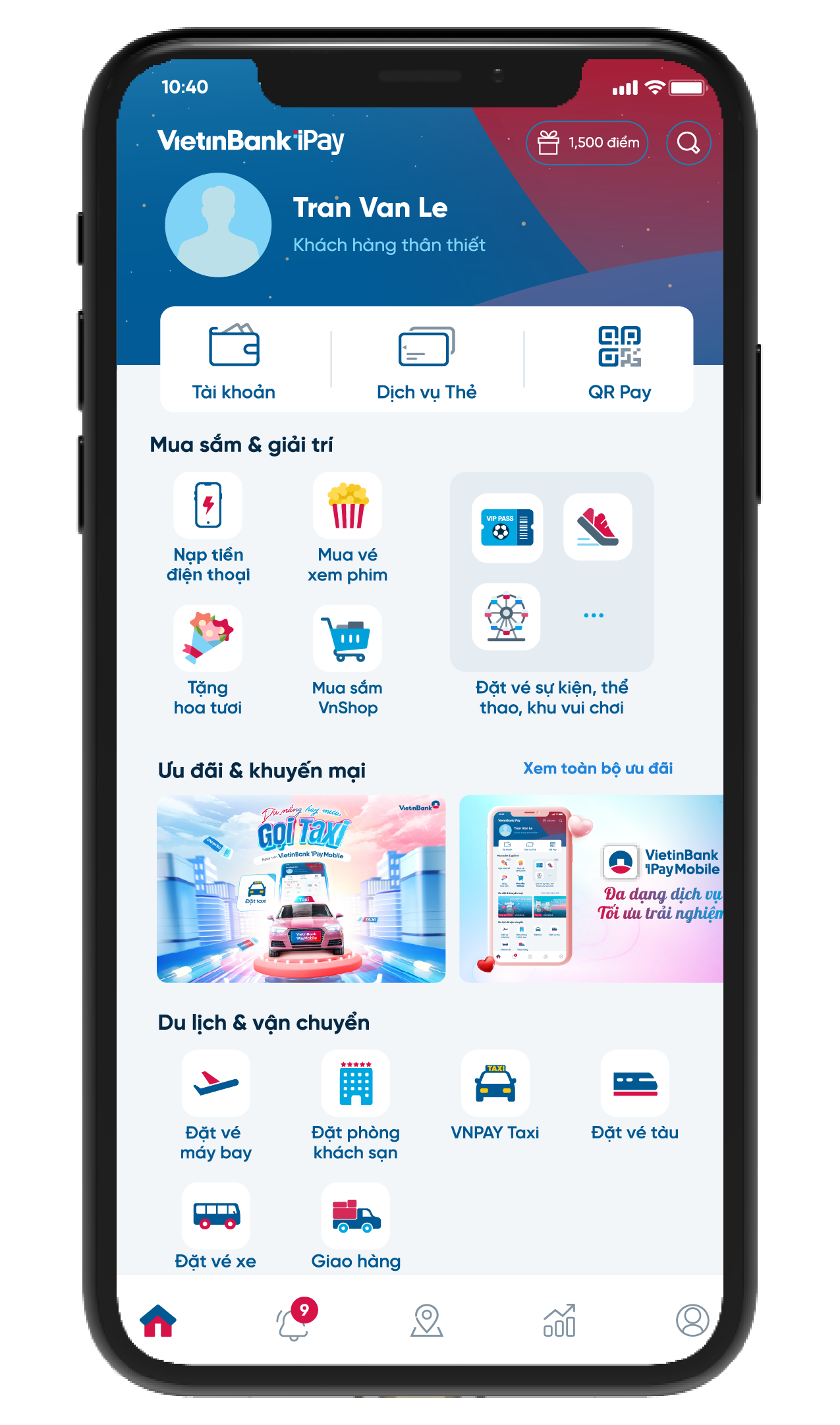 Ứng dụng VietinBank iPay Mobile